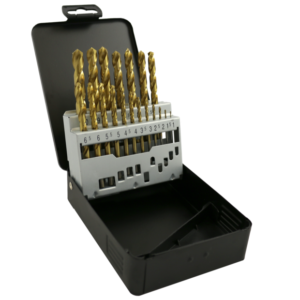 Abracs 19PC HSS Titanium Drill Bit Set