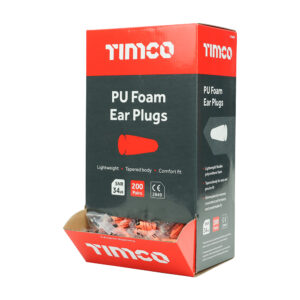 Timco 770049 PU Foam Ear Plugs Box Of 200