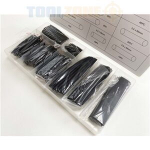 ToolZone 150pc Black Heat Shrink Tubing