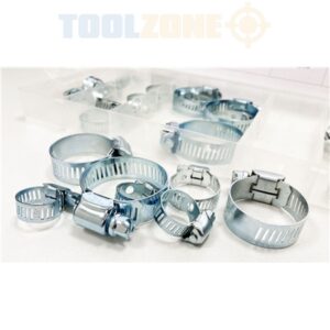 ToolZone 26pc Hose Clamps In Assortment Box