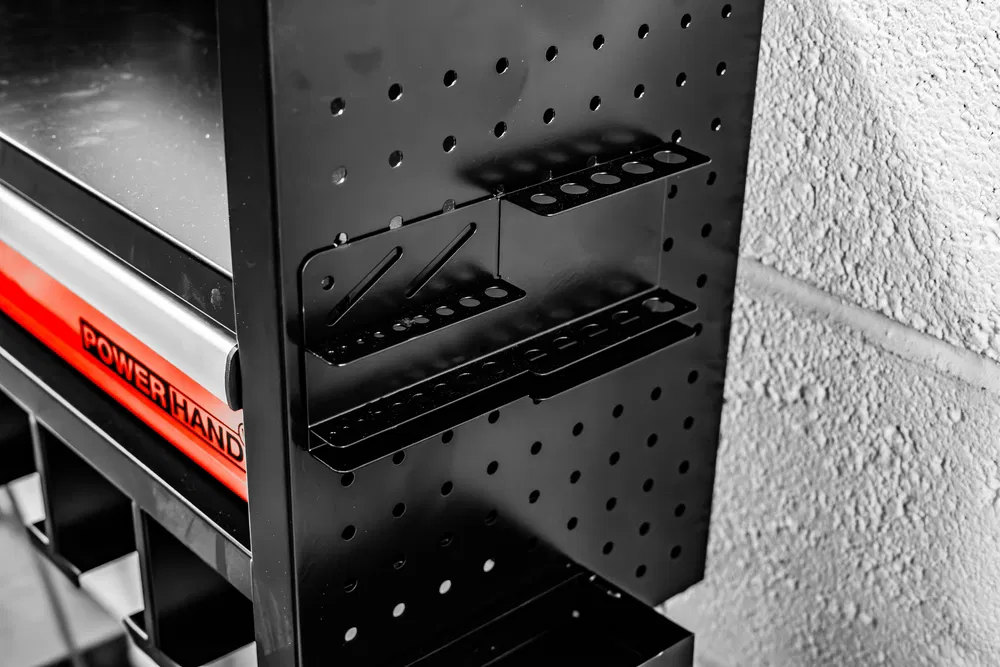Powerhand Powertool Storage Rack single drawer w/ Power Bank + USB - Image 3