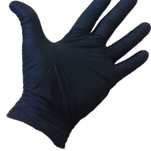Classic Pro Disposable Nitrile Gloves Black Extra Large (Approx 100)
