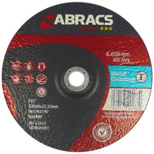 Abracs PF11560DM 115mm x 6.0mm x 22mm Grinding Discs DPC Metal 4 1/2" 1pc
