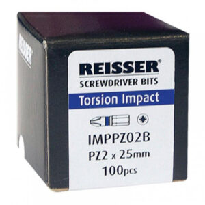 Reisser IMPPZ02B Torsion Impact Screwdriver Bit C6.3 X 25 (Box Of 100Pcs) Pz2