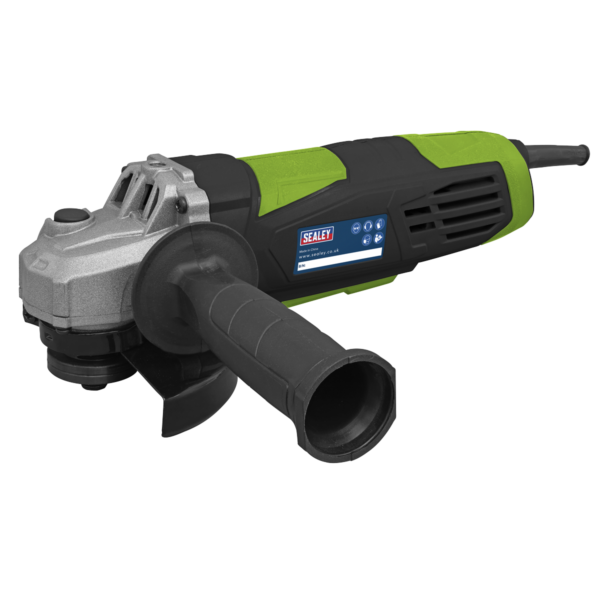 Sealey Angle Grinder 115mm 750W/230V Green + Cutting Disc 115 x 1.2mm 22mm Bore Pack of 10 - Image 5