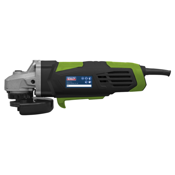 Sealey Angle Grinder 115mm 750W/230V Green + Cutting Disc 115 x 1.2mm 22mm Bore Pack of 10 - Image 6