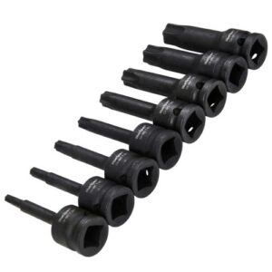 Blue Spot Tools 01506 8 PCE 1/2" Impact Torx Sockets (T30-T80)