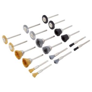 Blue Spot Tools 19077 18 PCE Mini Wire Brush Rotary Tool Accessory Set