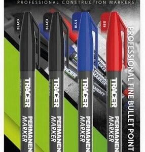 Tracer APMK1 4 Pack of Permanent Construction Markers